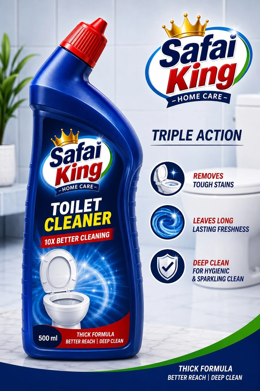 Safai King Toilet Cleaner official product creative